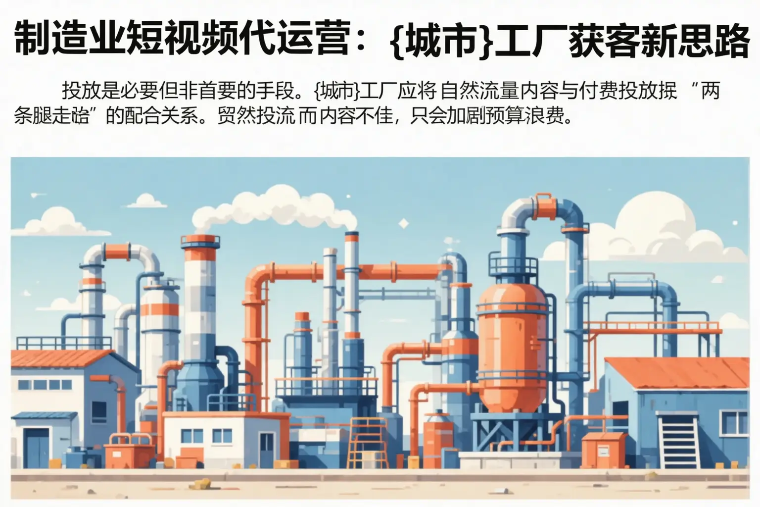 制造业短视频代运营:遂宁工厂获客新思路