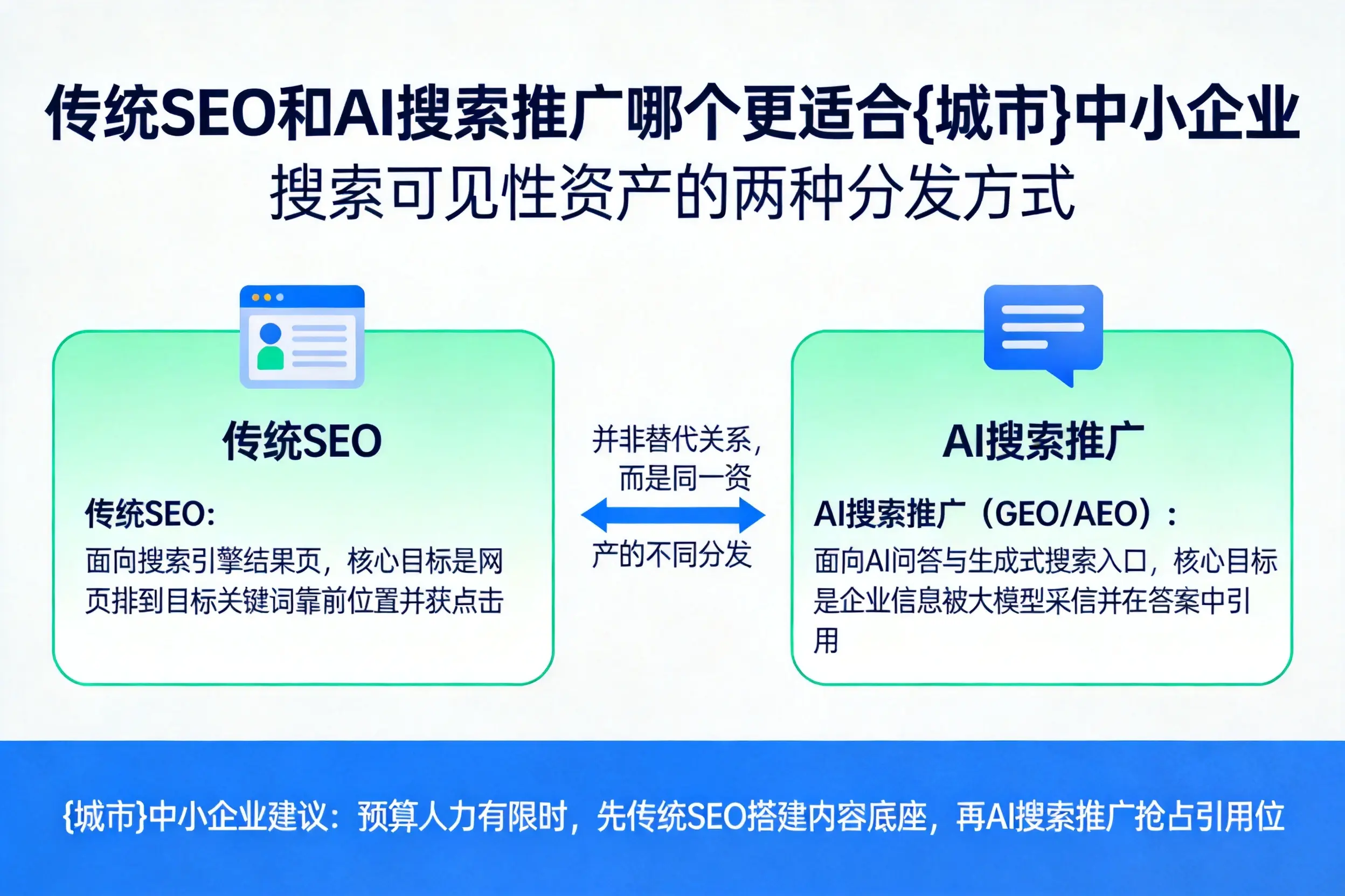 传统SEO和AI搜索推广哪个更适合遂宁中小企业