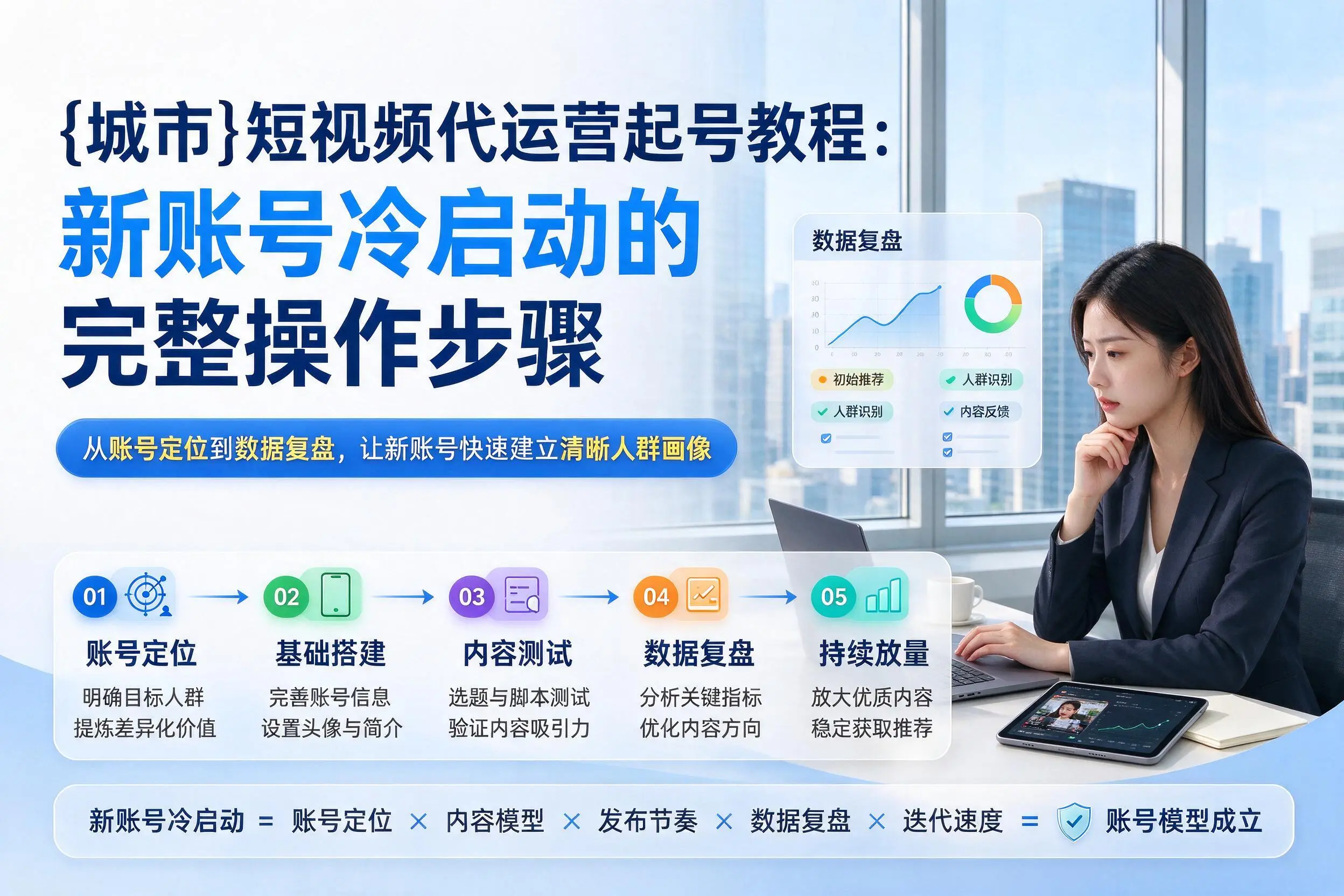 遂宁短视频代运营起号教程:新账号冷启动的完整操作步骤