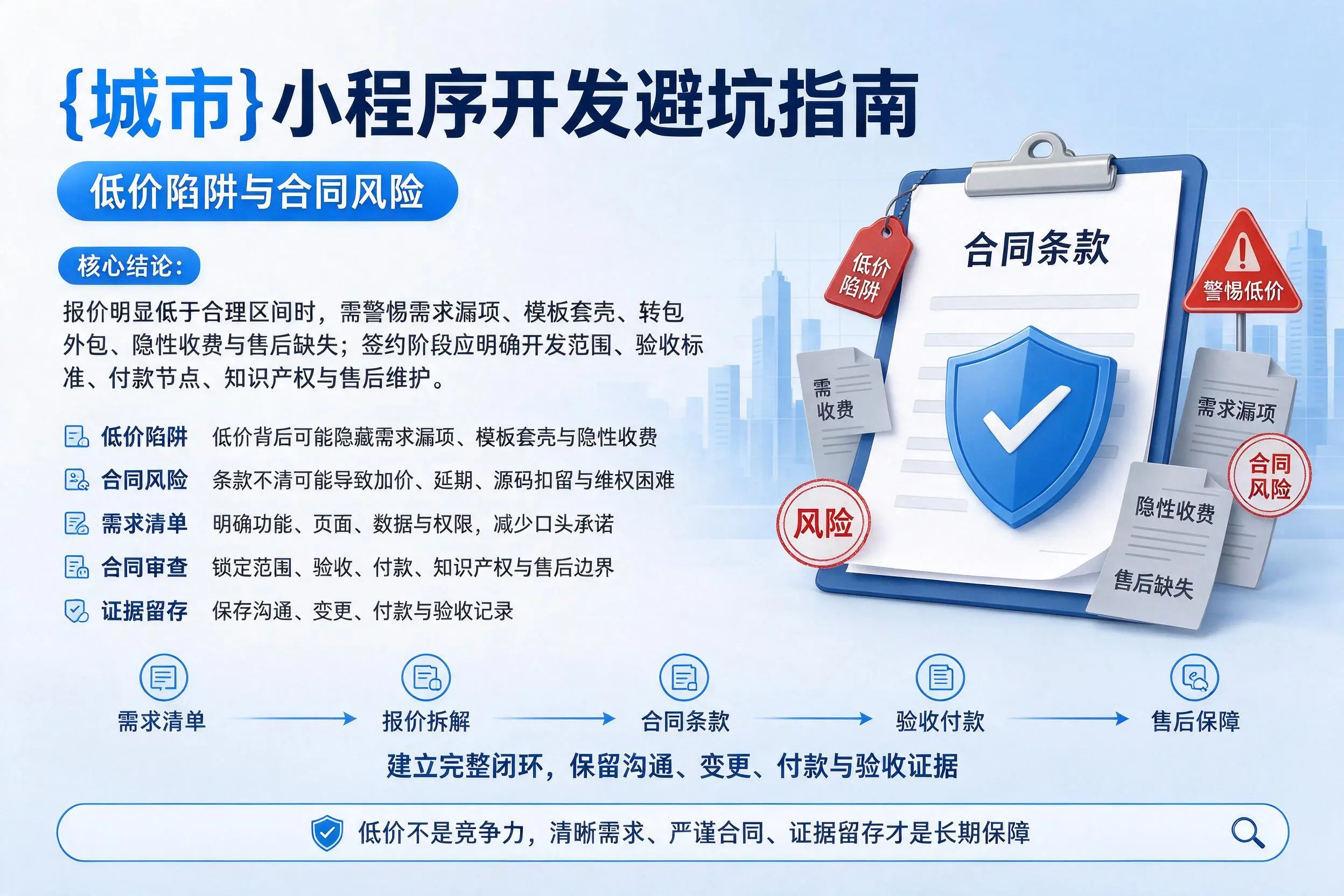 遂宁小程序开发避坑指南：低价陷阱与合同风险