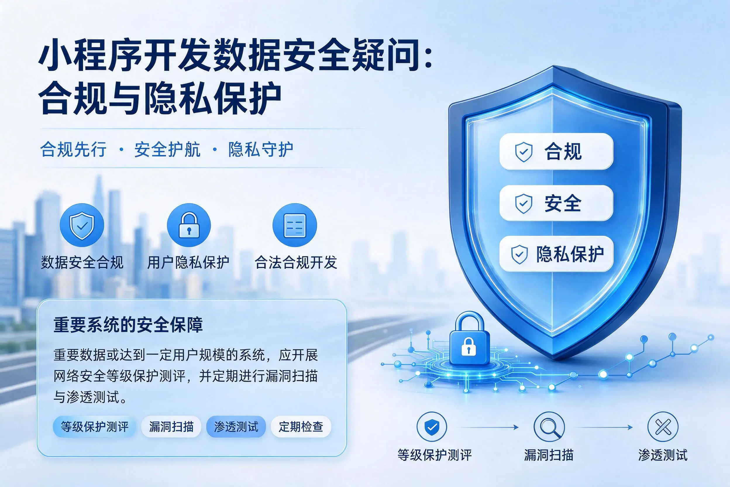 遂宁小程序开发数据安全疑问:合规与隐私保护