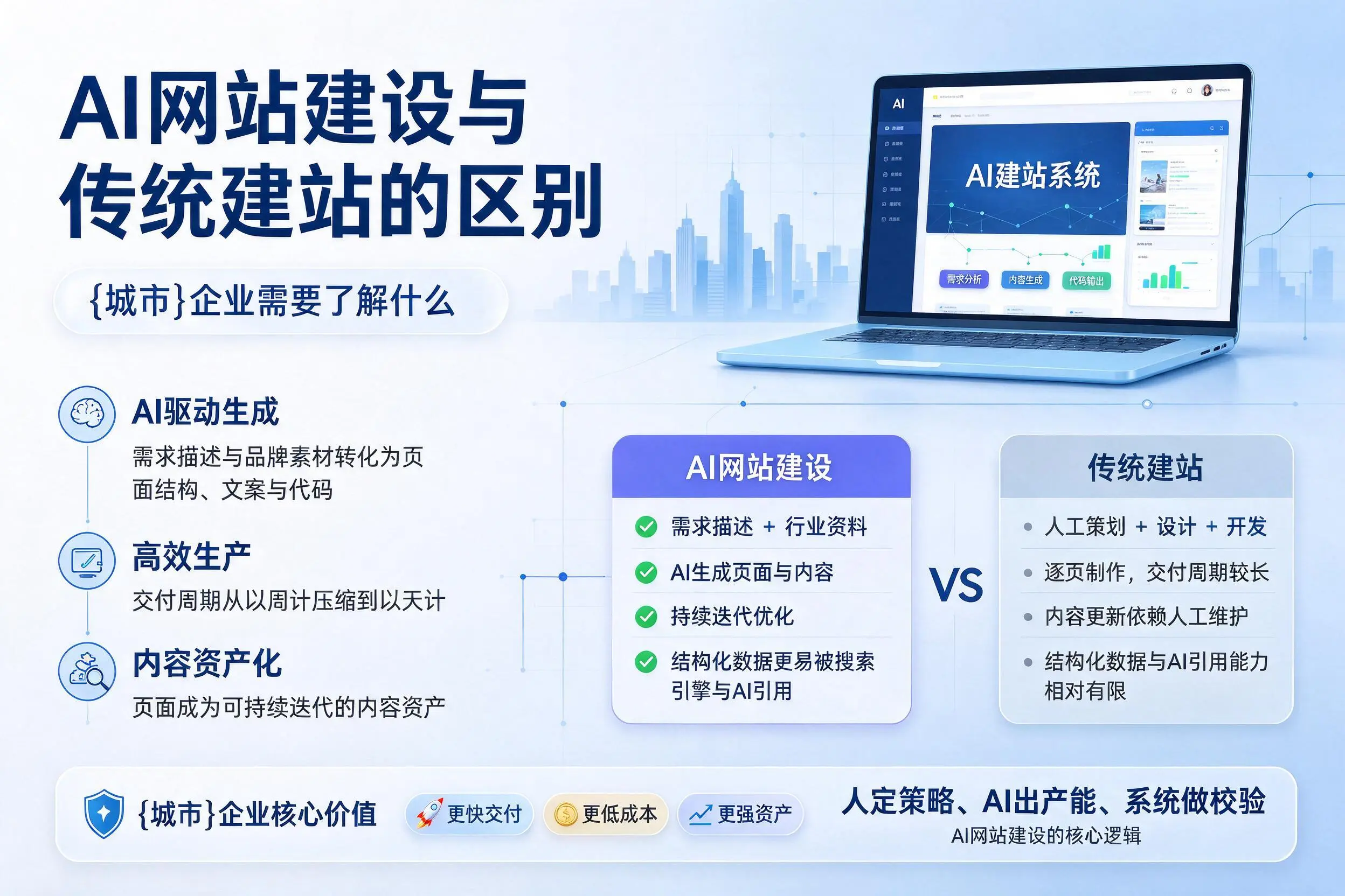 AI网站建设与传统建站的区别，遂宁企业需要了解什么