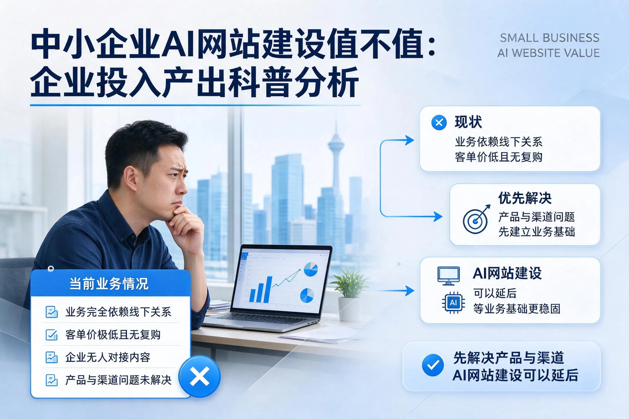 中小企业AI网站建设值不值：遂宁企业投入产出科普分析