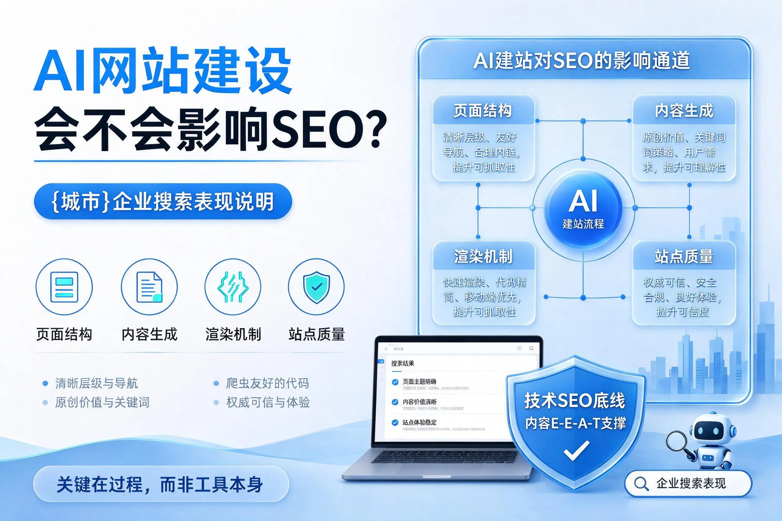 AI网站建设会不会影响SEO？遂宁企业搜索表现说明