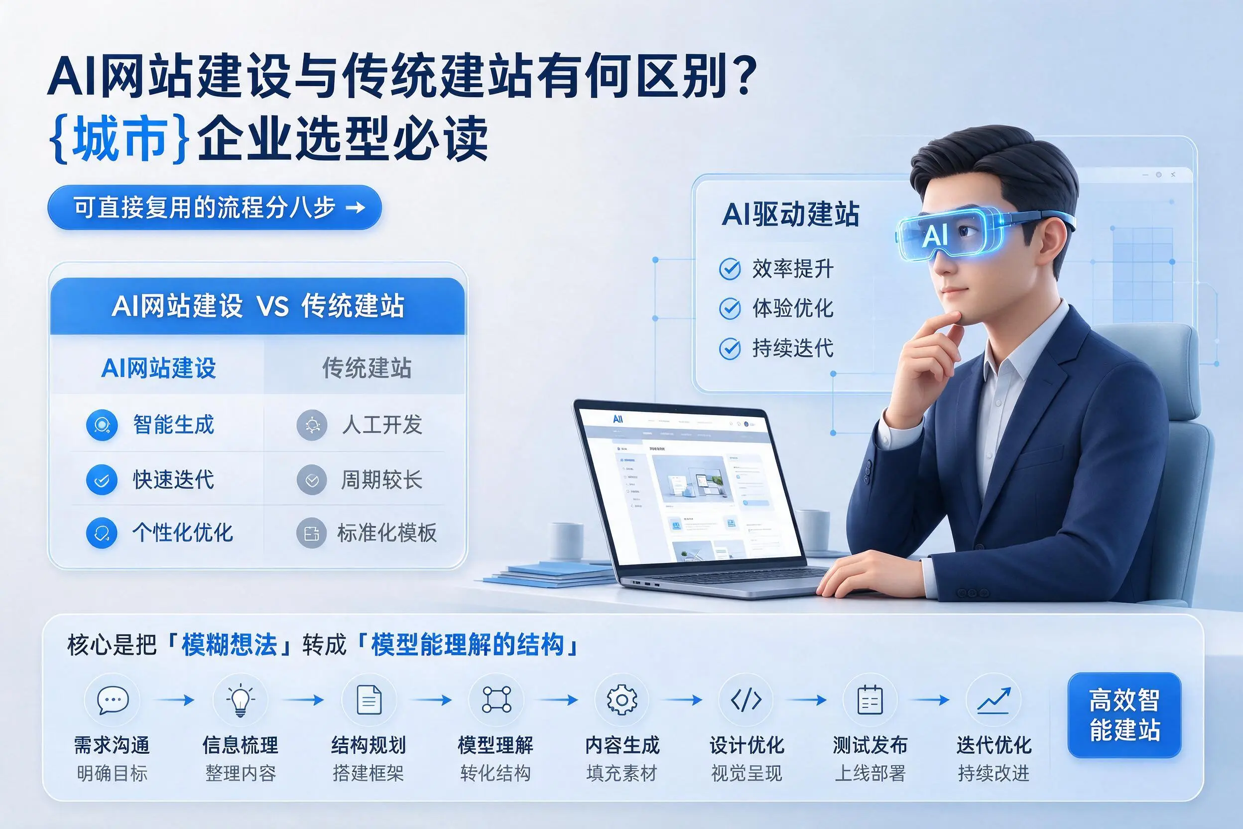 AI网站建设与传统建站有何区别?遂宁企业选型必读