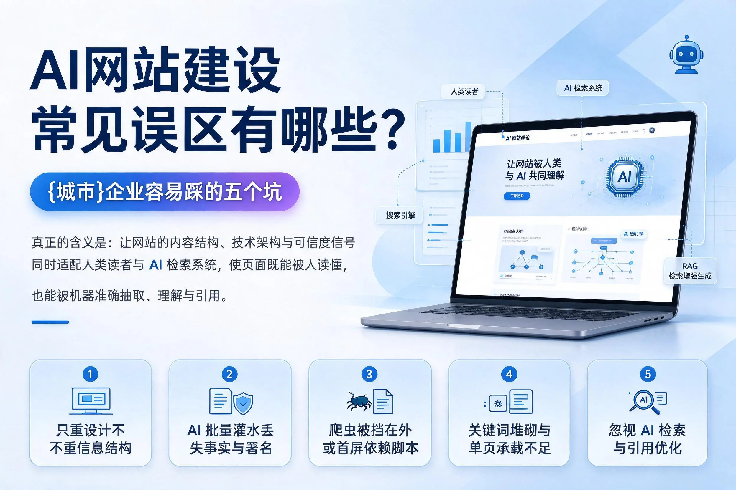 AI网站建设常见误区有哪些?遂宁企业容易踩的五个坑
