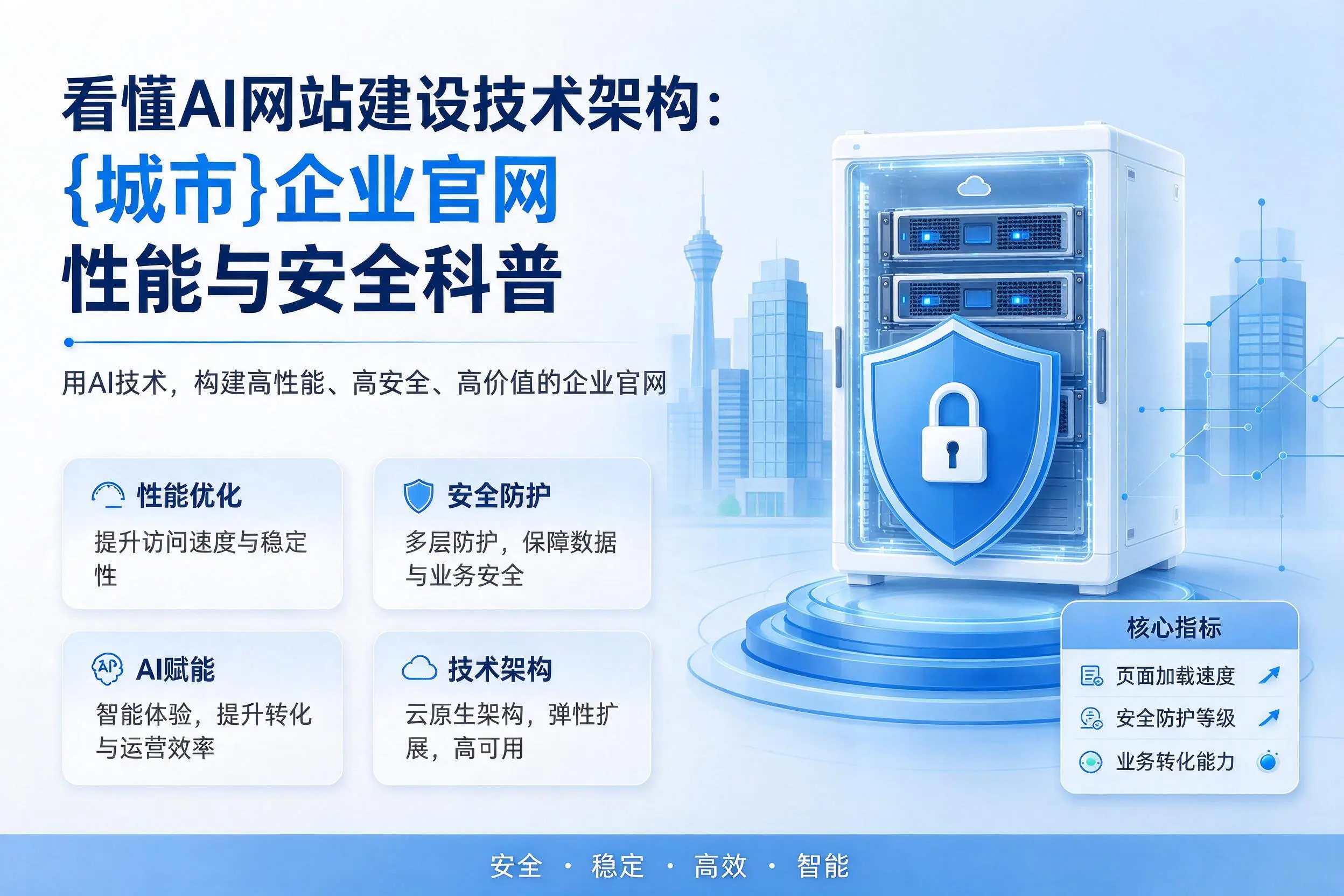 看懂AI网站建设技术架构：遂宁企业官网性能与安全科普
