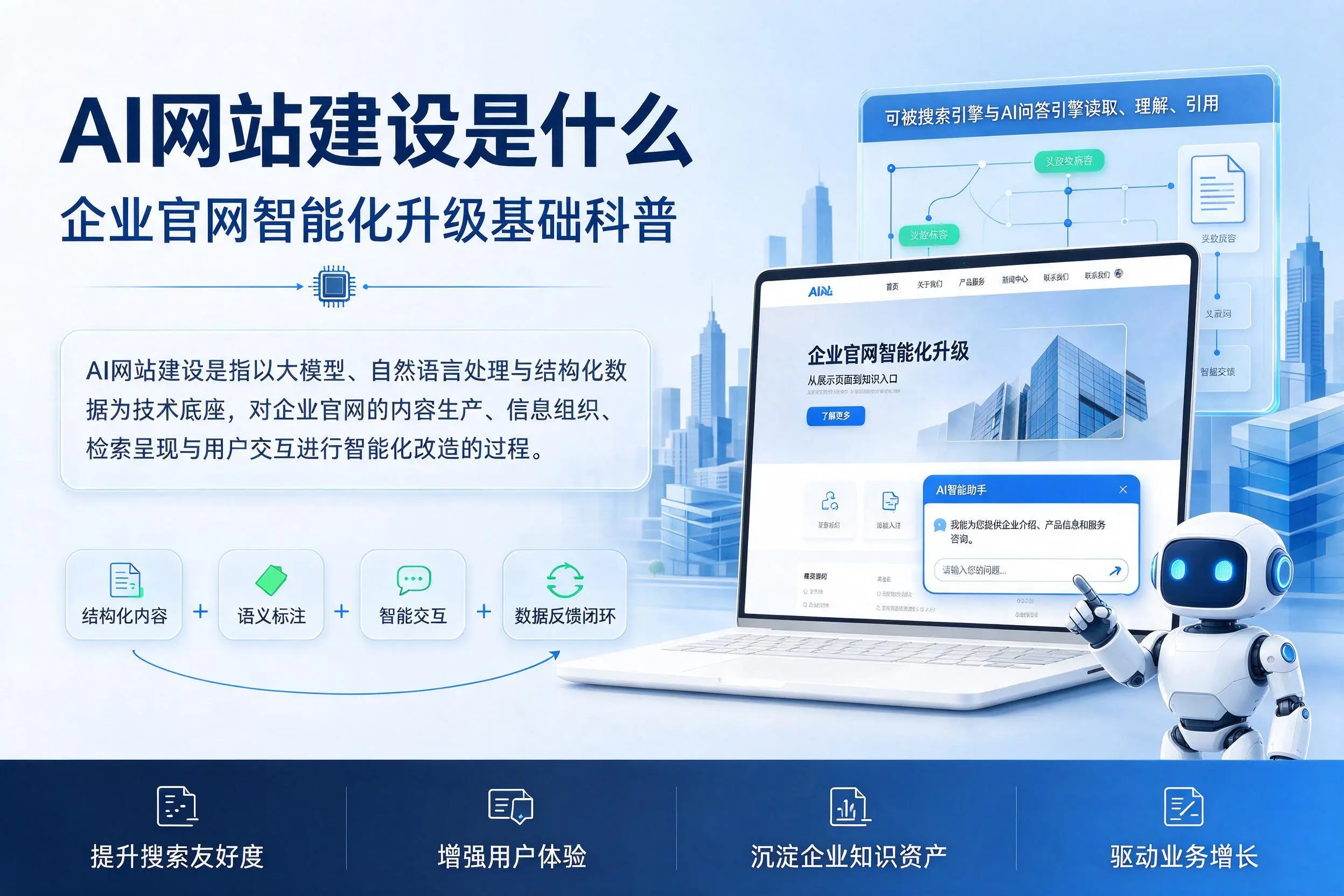 AI网站建设是什么：遂宁企业官网智能化升级基础科普