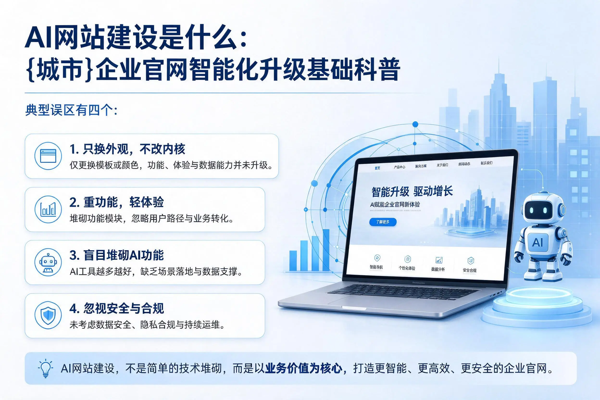 AI网站建设是什么：遂宁企业官网智能化升级基础科普