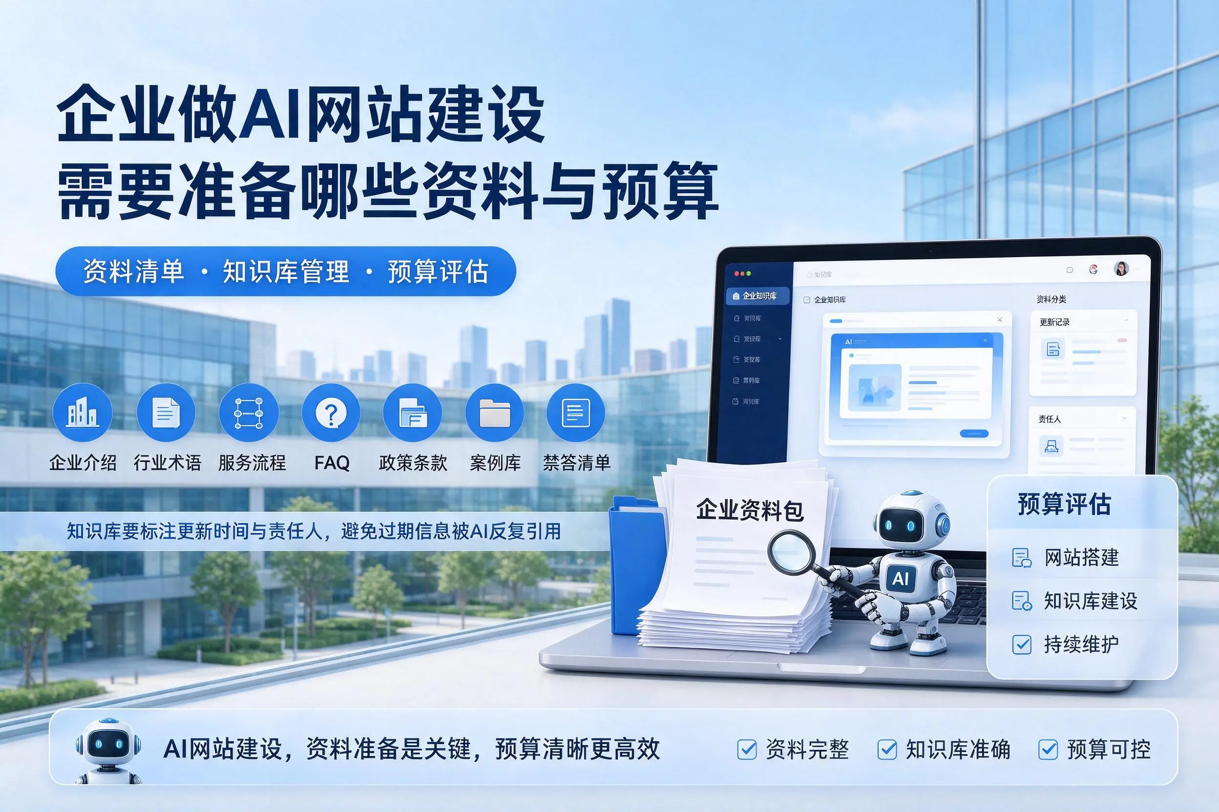 遂宁企业做AI网站建设需要准备哪些资料与预算