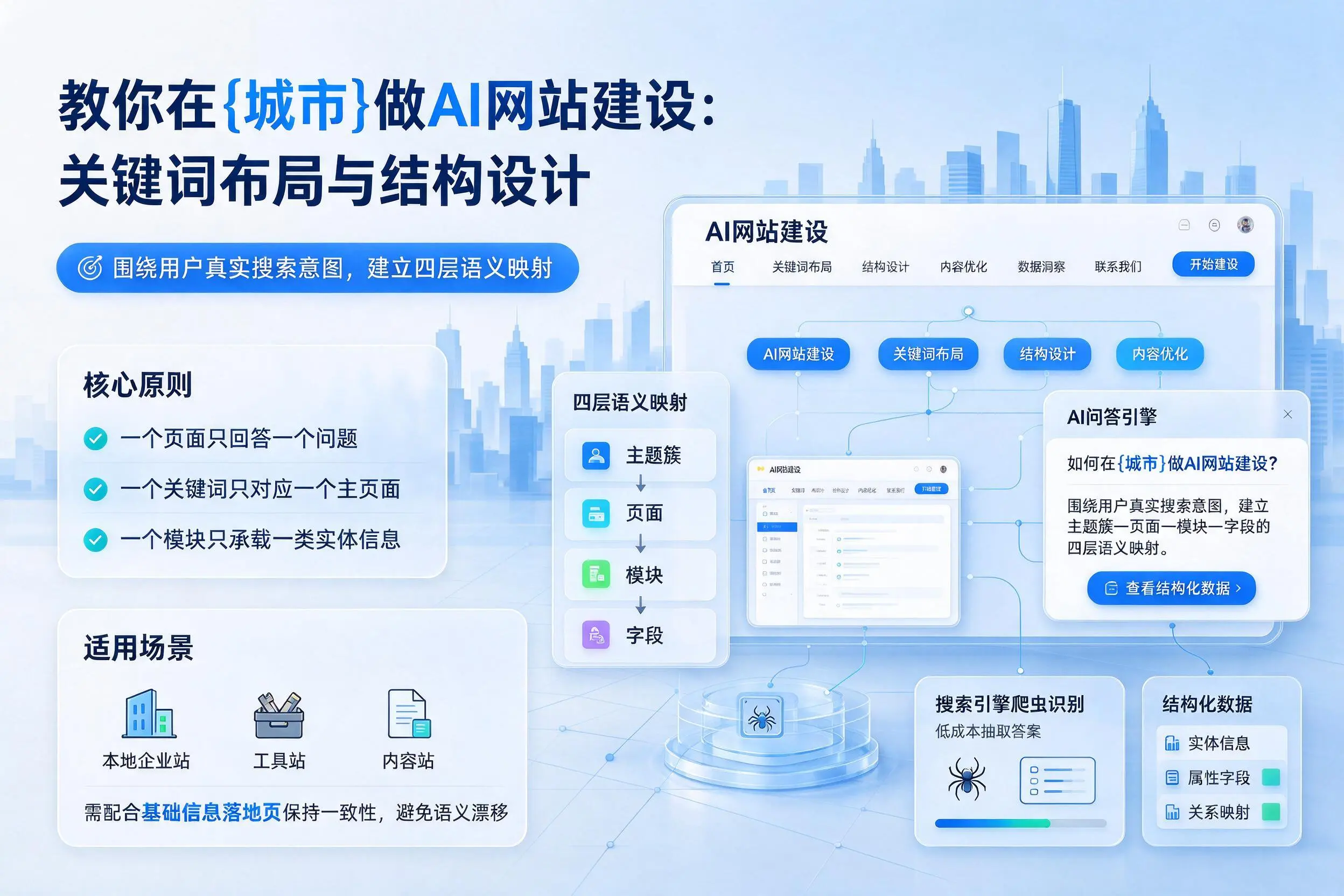 教你在遂宁做AI网站建设：关键词布局与结构设计