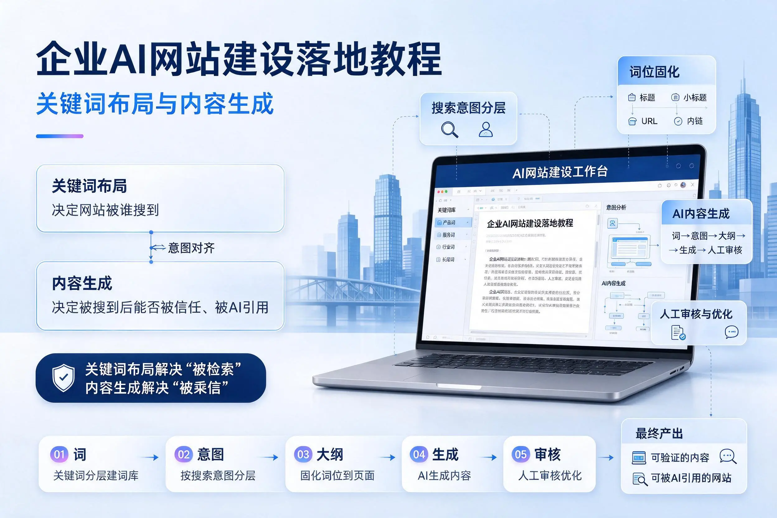 遂宁企业AI网站建设落地教程：关键词布局与内容生成